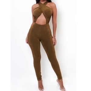 Greatness Jumpsuit - Brown